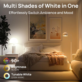 Linkind Matter tunable white range from warm to daylight.