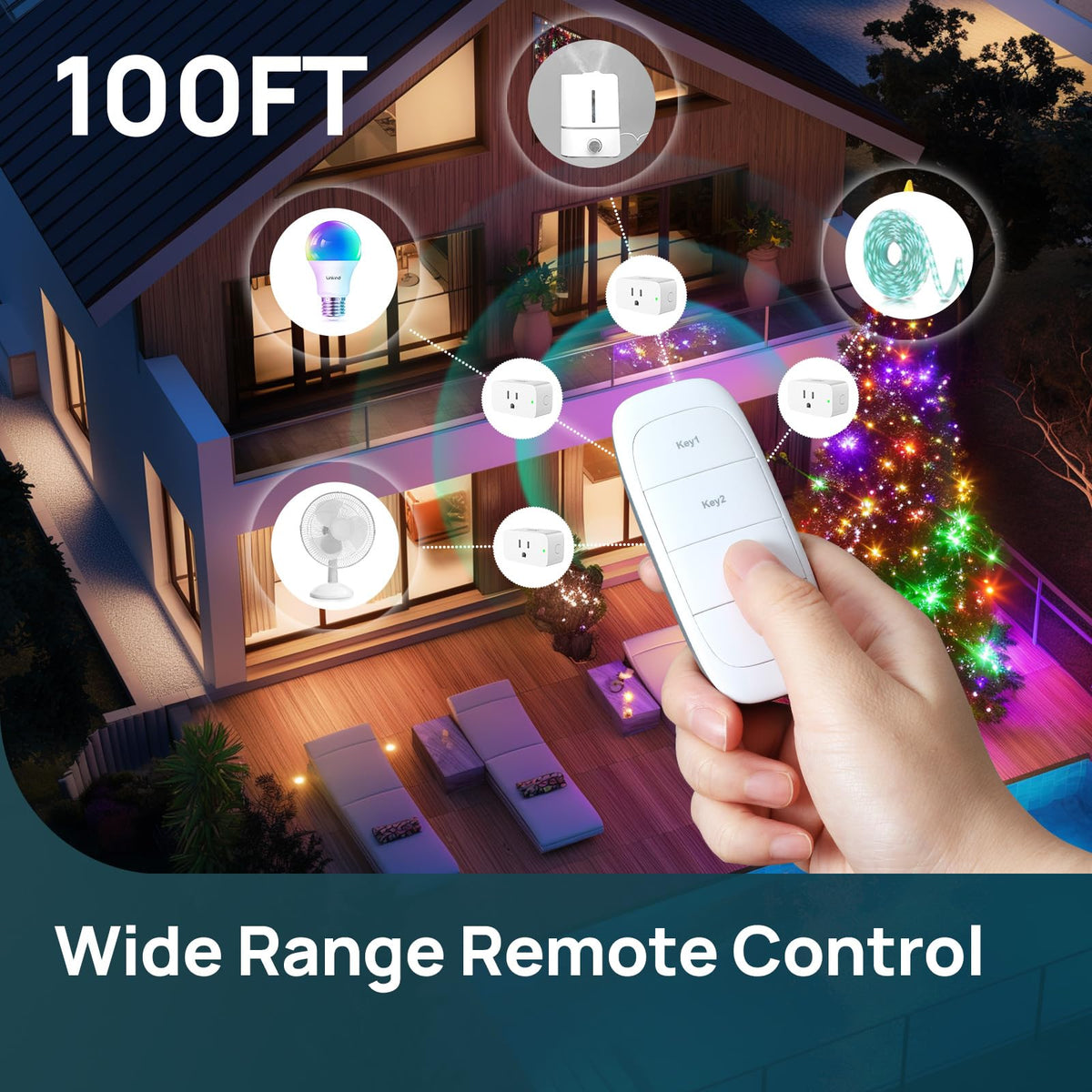Linkind Matter Smart Plug with app interface for remote control.