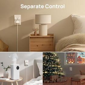Linkind Matter Smart Plug controlled by voice assistant for hands-free use.