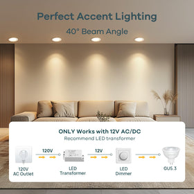 Linkind MR16 LED bulb 640lm for bright, uniform color rendering