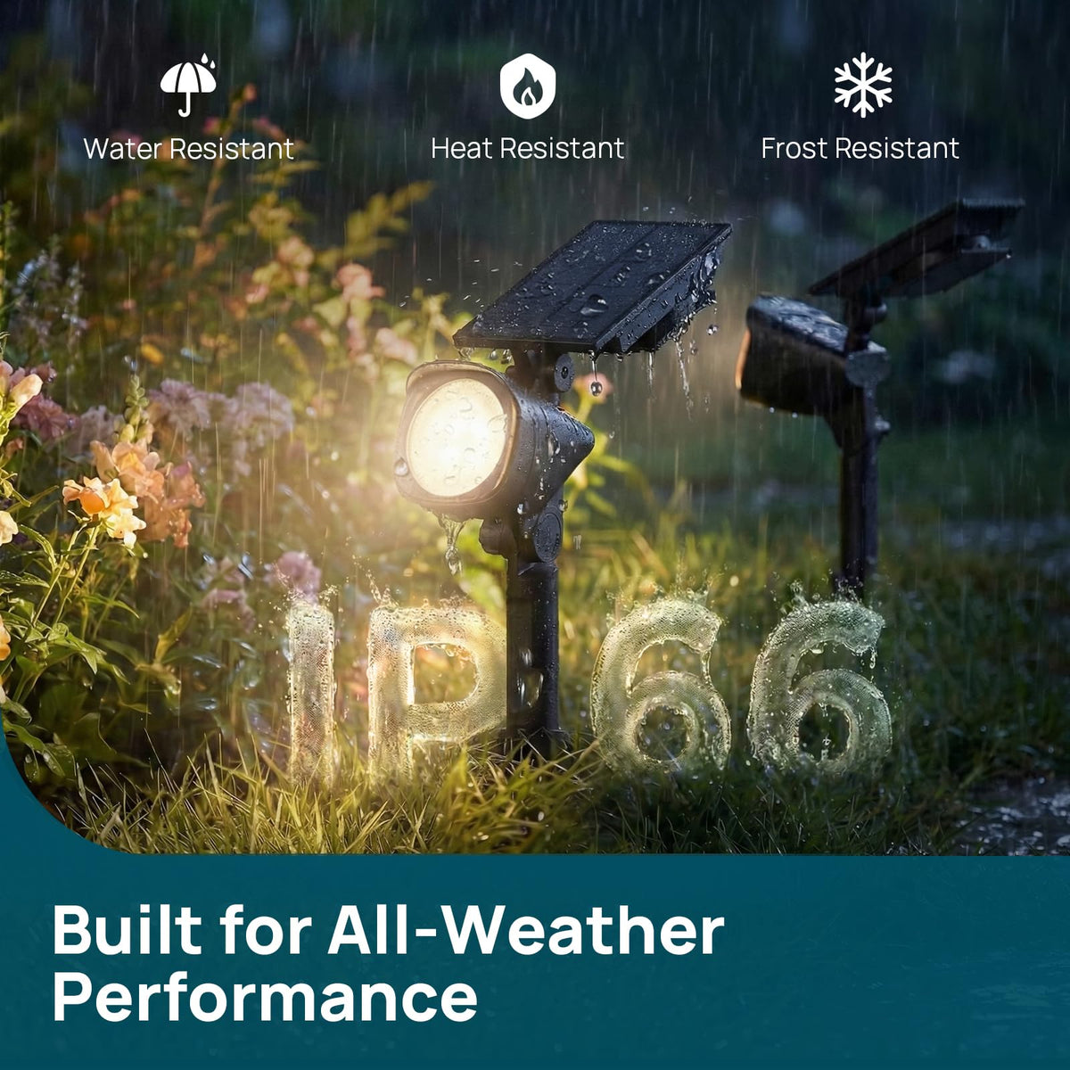 Linkind SL6C IP66 weatherproof design withstands rain and sun.