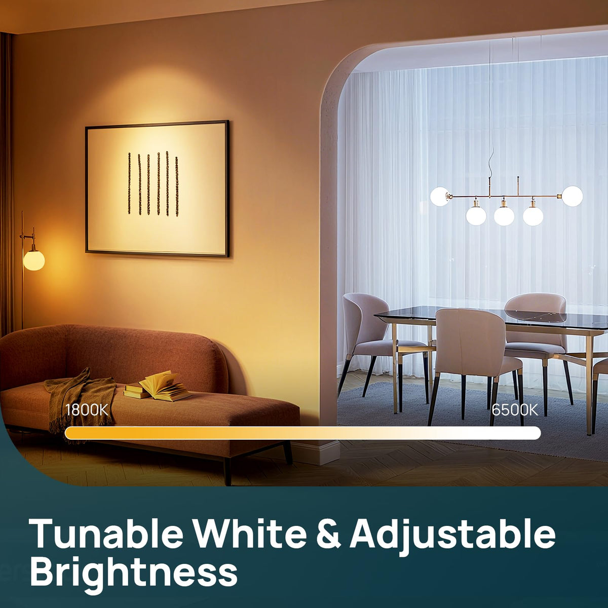 Linkind compact 470-lumen brightness preserves fixture elegance and style