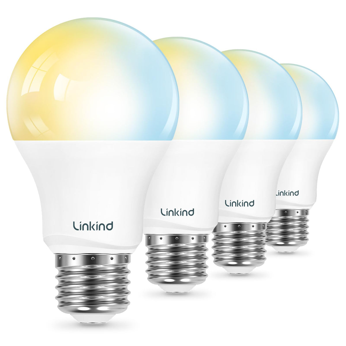 Linkind Smart Bulb displays warm to cool tones for versatile lighting.