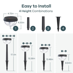 Linkind solar light with waterproof ABS housing ready for year-round use.