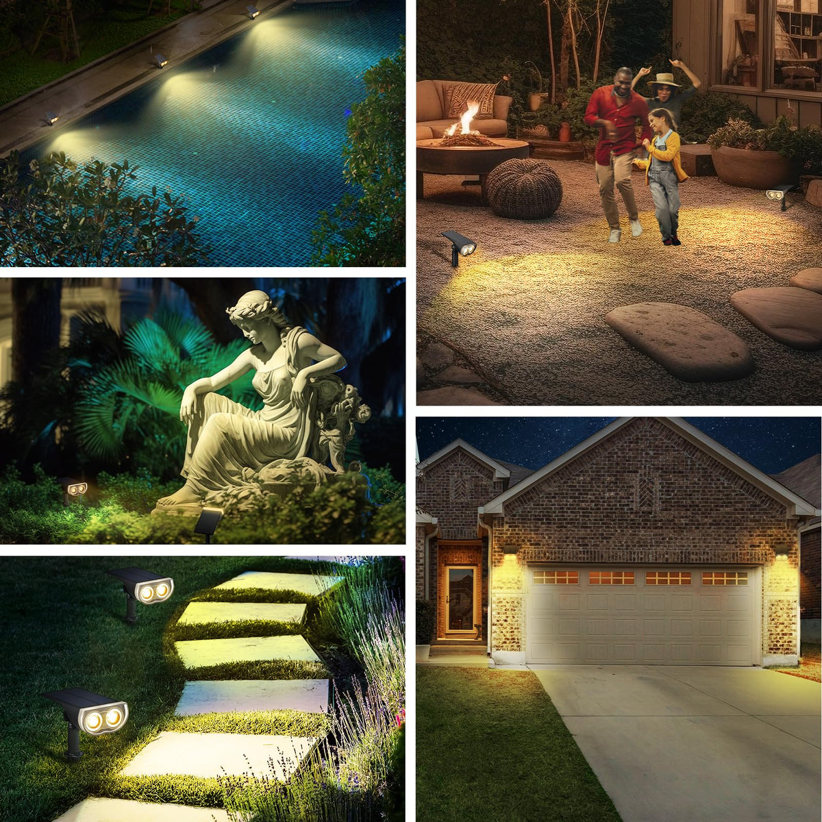 Linkind StarRayS IP65 weatherproof outdoor light withstands rain.