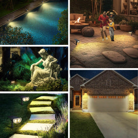 Linkind StarRayS IP65 weatherproof outdoor light withstands rain.