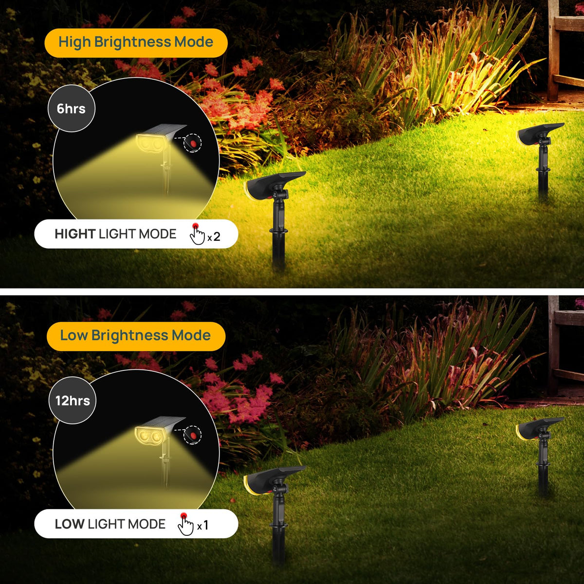 Linkind StarRayS patio light with warm white glow, ideal for evenings.
