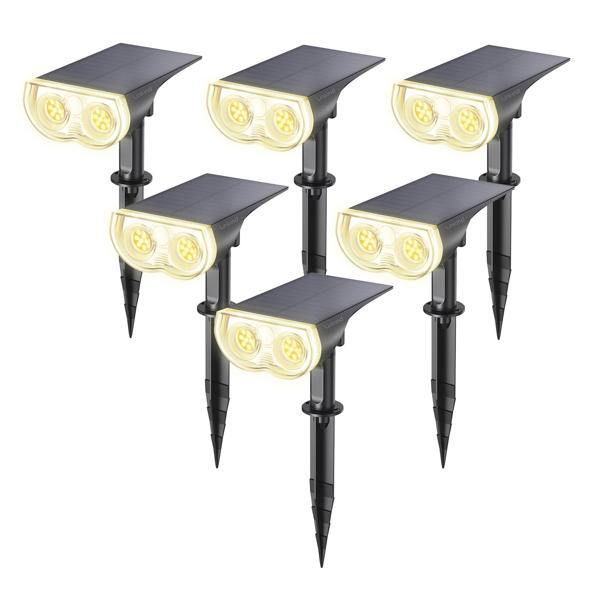 Linkind StarRay dusk-to-dawn lighting brightens garden paths for safe illumination