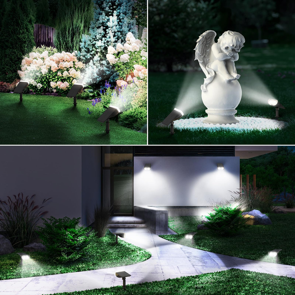 Linkind StarRay ground stake secures landscape placement