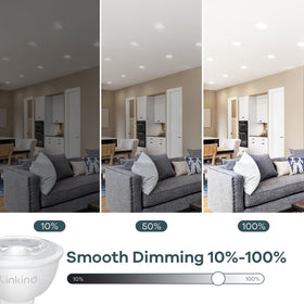 Linkind track lighting with MR16 LED bulb for modern spaces.
