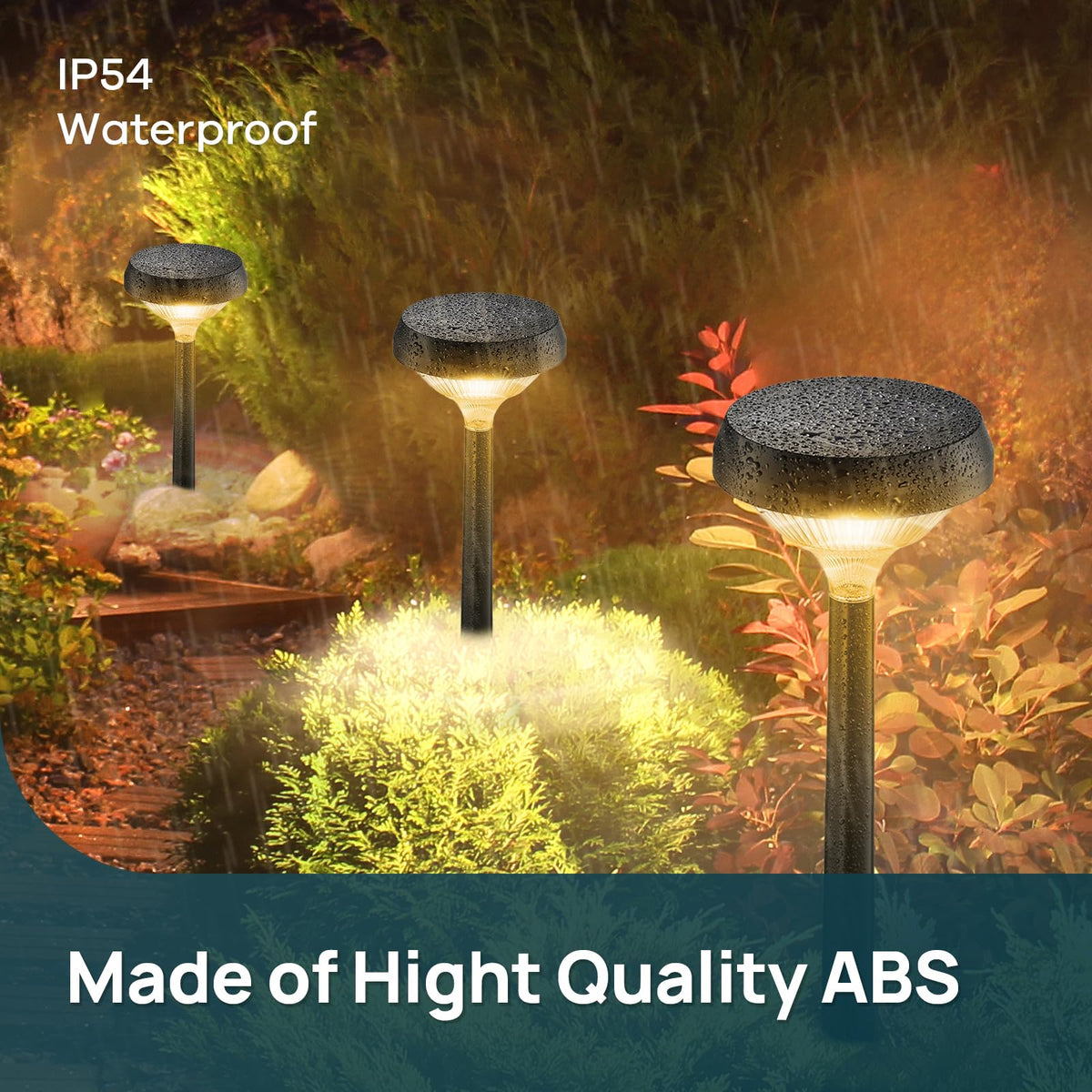 Linkind lights cast Venus-like shadows to enhance garden atmosphere at night.