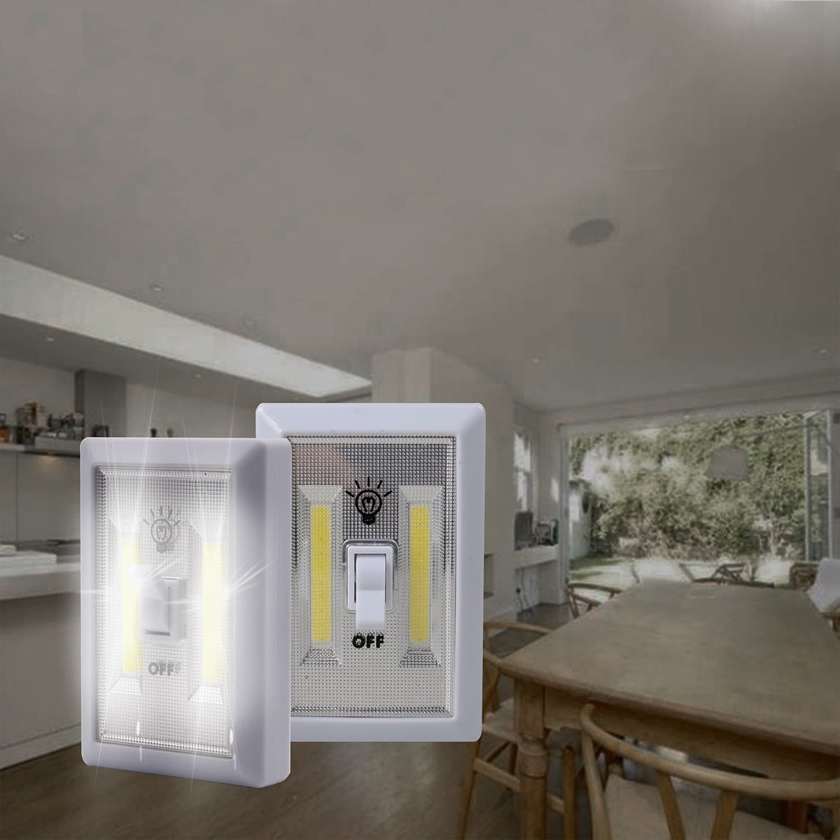 LINLUX versatile light suited for sheds, kitchens, garages, and attics with quick setup