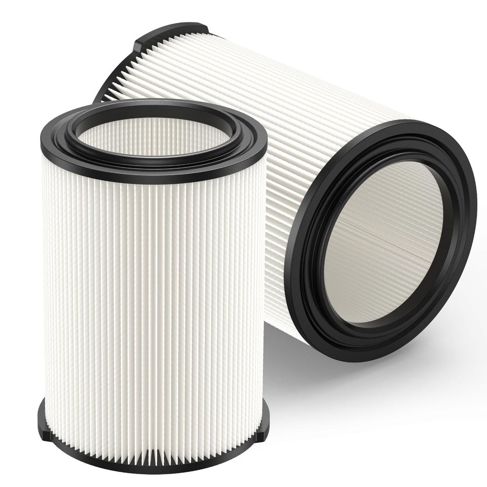 LINNIW VF4000 two-pack filters for RIDGID vacuums improve dust capture.
