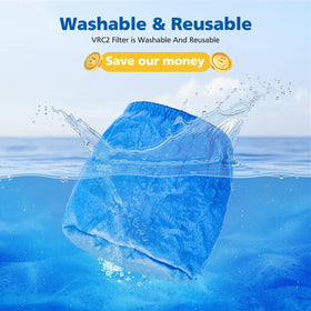 LINNIW VFF21 foam filter—dense foam guards motor from debris during wet pick-up.