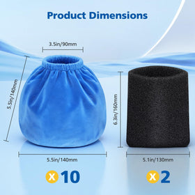 LINNIW VRC2 cloth filter durability shown by reinforced seams.