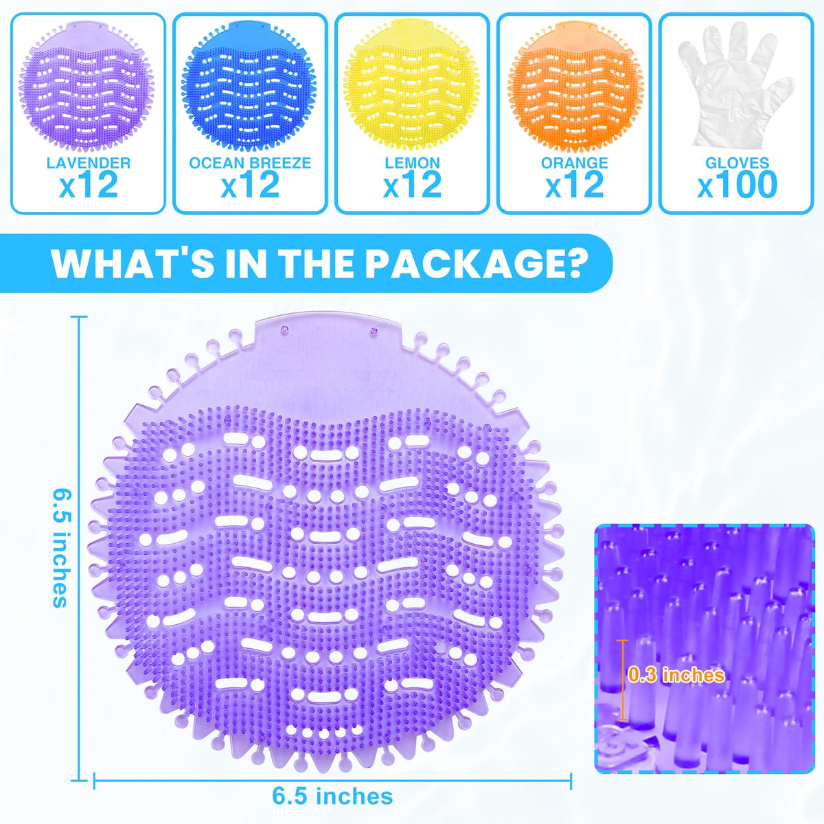LINSIRON disposable gloves 100-pack for quick cleaning tasks.