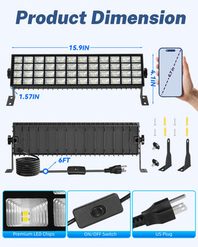 Linstaine 100W LED Shop Light with a 6 ft cord