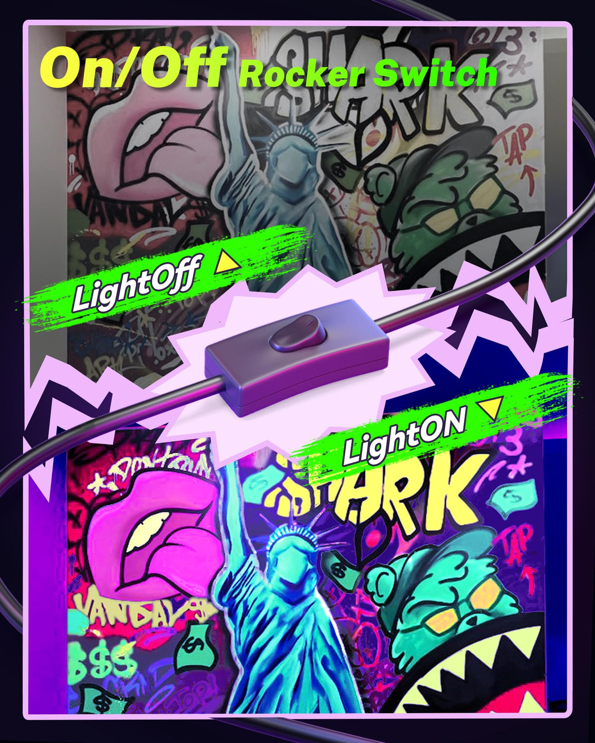 Linstaine classroom-friendly black light bar boosts learning visuals