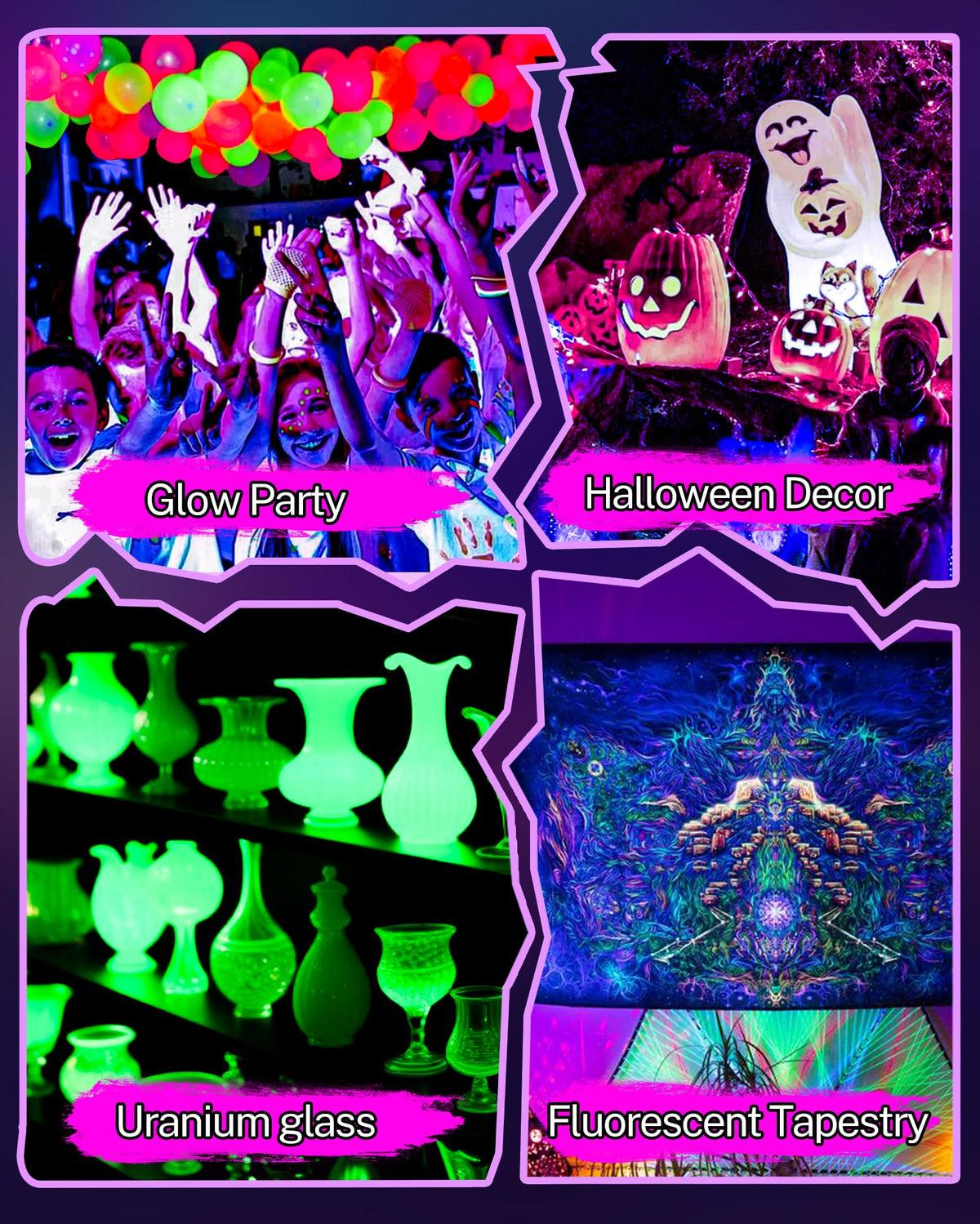 Linstaine black light bar portable design for on-the-go events.