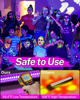 Linstaine black light bar with three modes offers flexible glow.