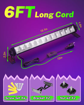 Linstaine glow effect on fluorescent posters creates immersive Halloween ambiance