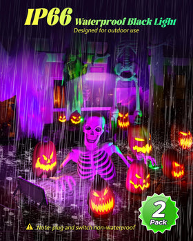 Linstaine glow-friendly setup for Halloween and neon parties.