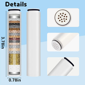 Linsuely KDF-55 calcium sulfite filtration reduces chlorine and metals.