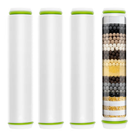 Linsuely 4-pack replacement filters for PWERAN shower head reduce chlorine for a refreshed rinse