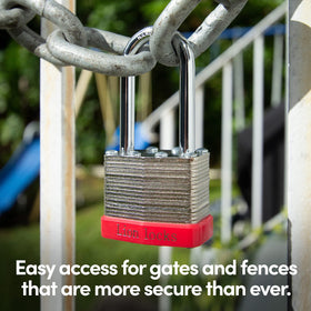 Lion Locks pick-resistant brass-tumbler design enhances security.