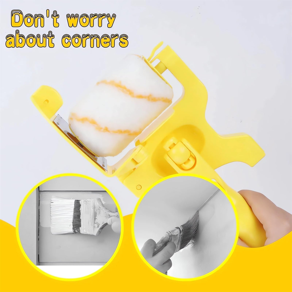 LIONICE corner painter reaches tight corners for full coverage.