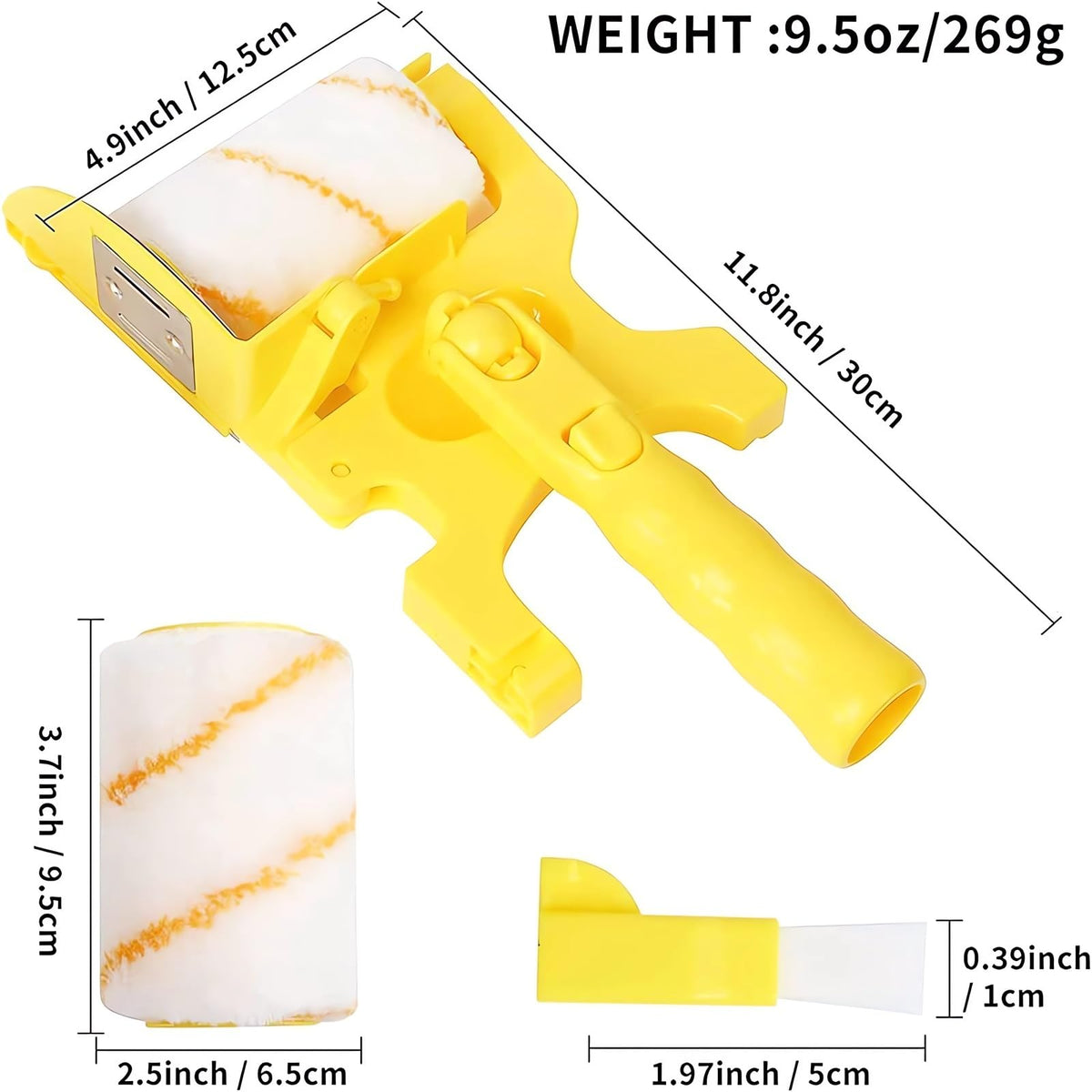 LIONICE Paint Edger Pro tight-corners design fits into small spaces