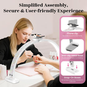 LIONVISON 3-color temperature nail light shifts from warm to daylight
