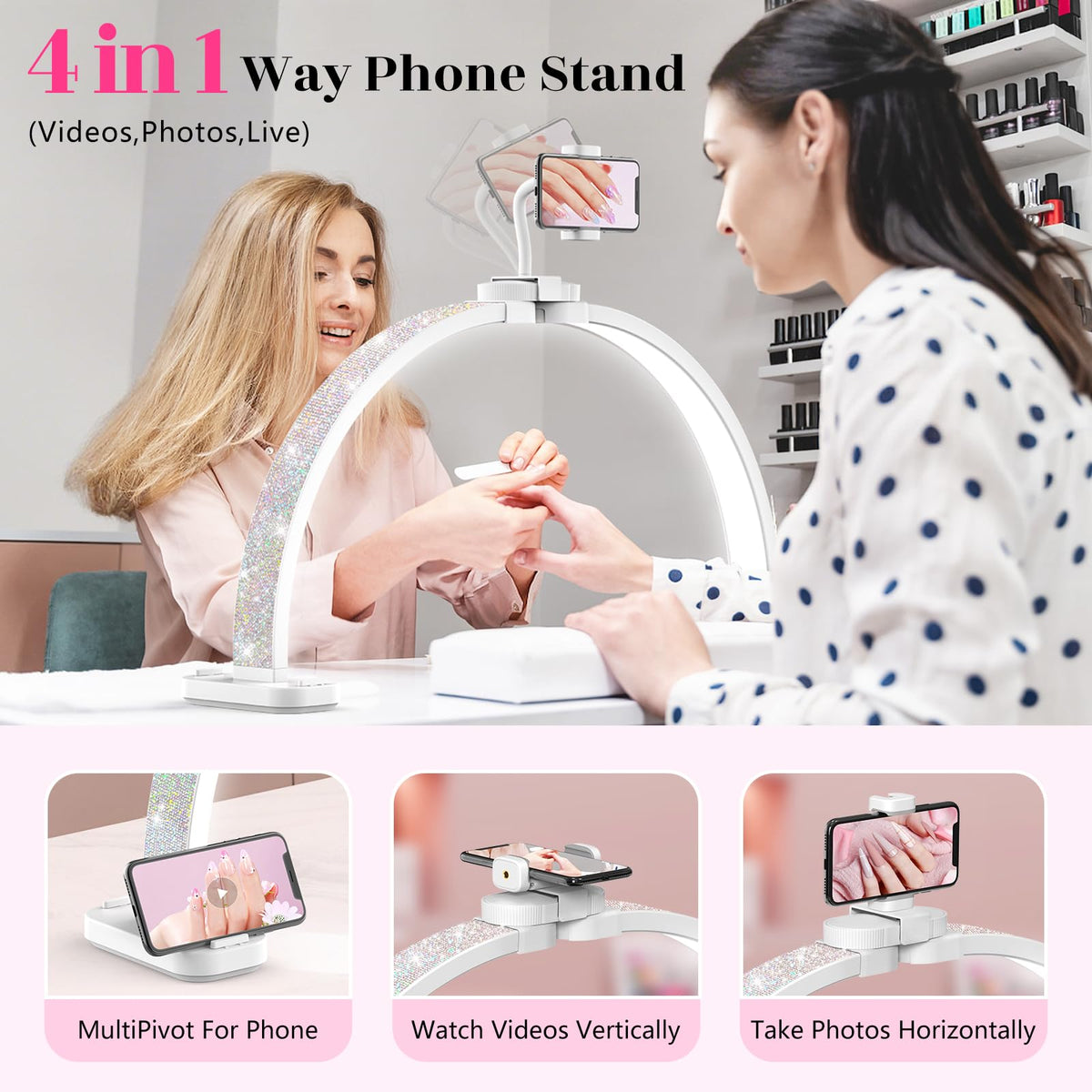 LIONVISON adjustable brightness nail lamp adapts to various tasks