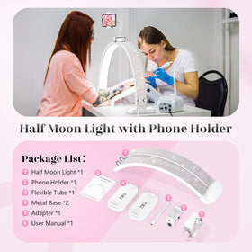 LIONVISON compact nail light suitable for desktop and studio use