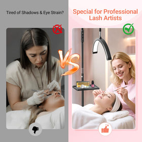 LIONVISON Half Moon Lash Light control panel close-up with adjustable brightness
