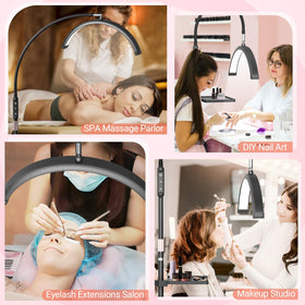 LIONVISON Lash Light height range from 38.58 to 51.18 inches for versatile setups