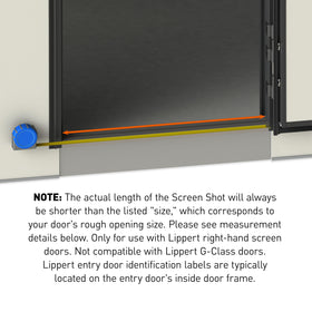 Lippert Screen Shot includes hardware for easy DIY mounting.