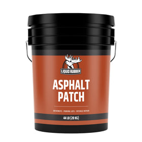 Liquid Rubber Asphalt Patch pail for pothole repair—no mixing required.