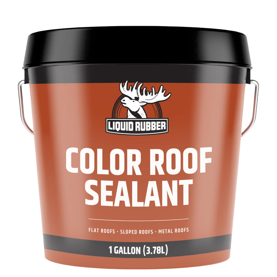 Liquid Rubber Color Roof Sealant 1gal can for flat roof coatings.