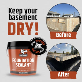 Liquid Rubber flexible sealant close-up demonstrates high elongation and adhesion.