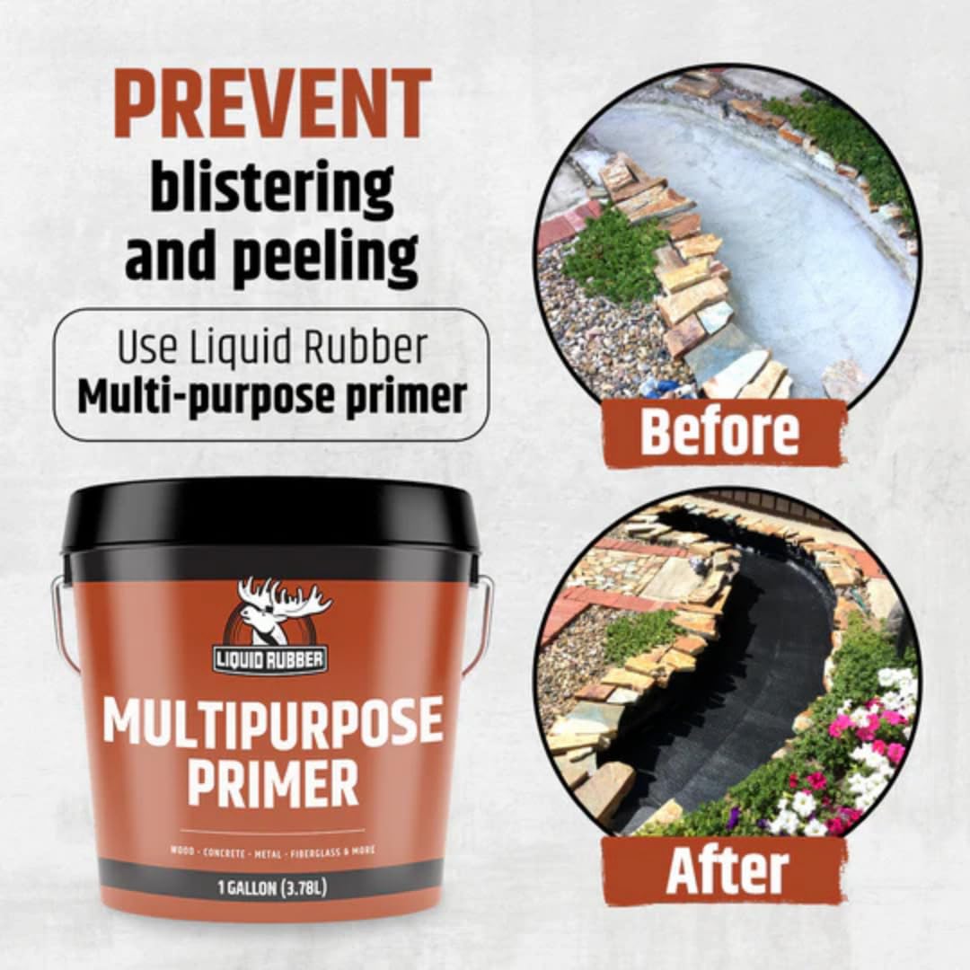 Liquid Rubber Multipurpose Primer on concrete surface to boost bonding and durability