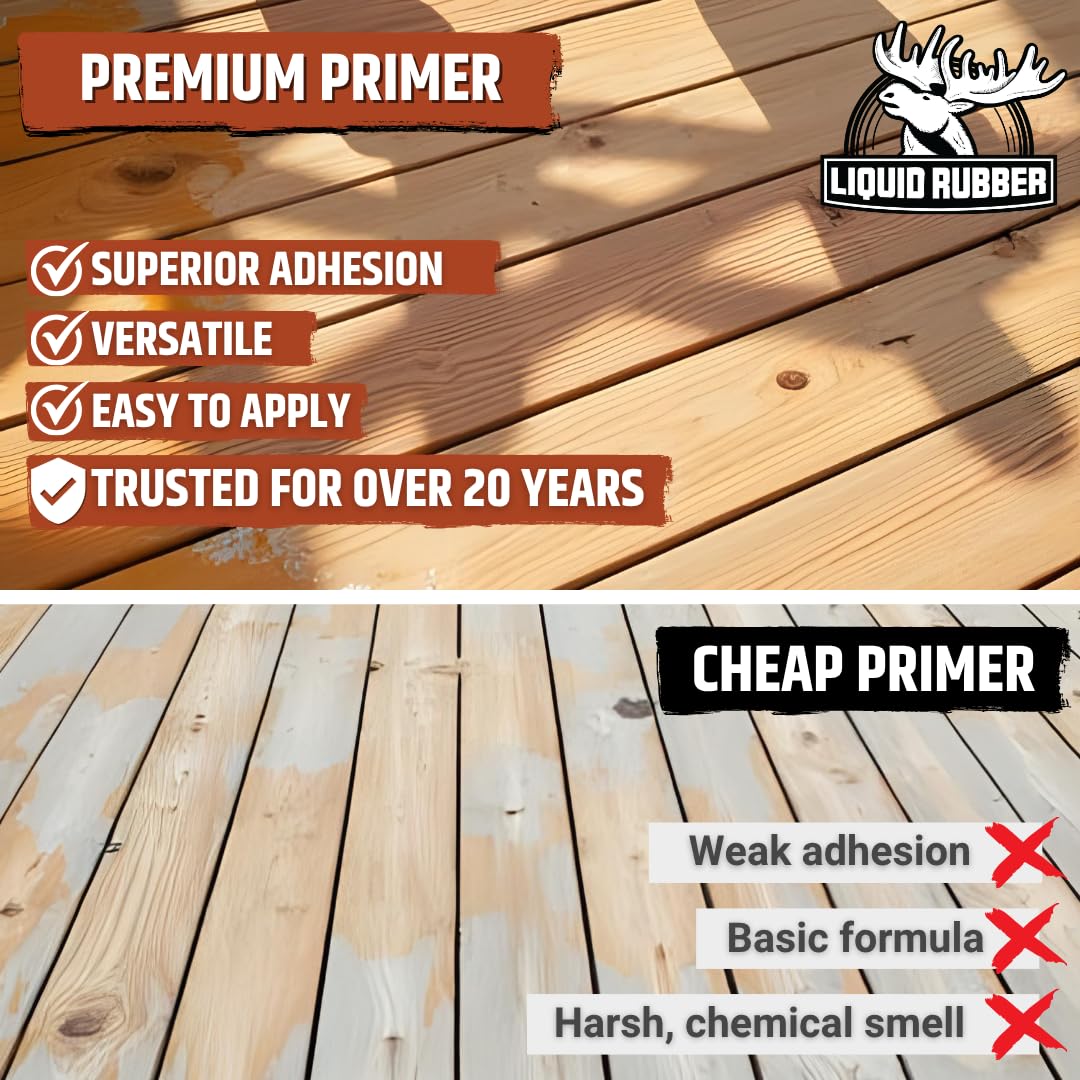 Liquid Rubber Primer with water-based, non-toxic formula for safe projects