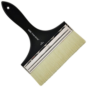 Liquitex large-scale broad flat brush 8 inch for smooth varnishing on large surfaces.