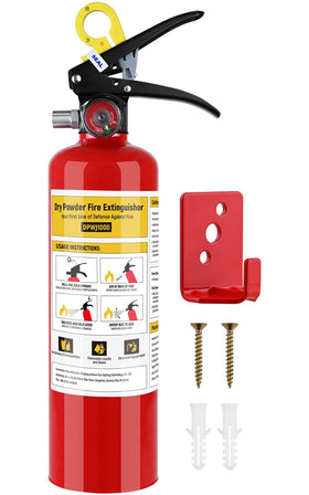 Lirches ABC extinguisher with ergonomic handle for fast, secure grip.