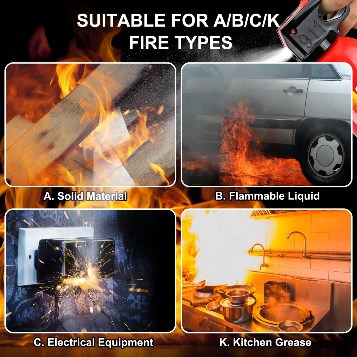 Safety instructions card showing usage steps and safety precautions.