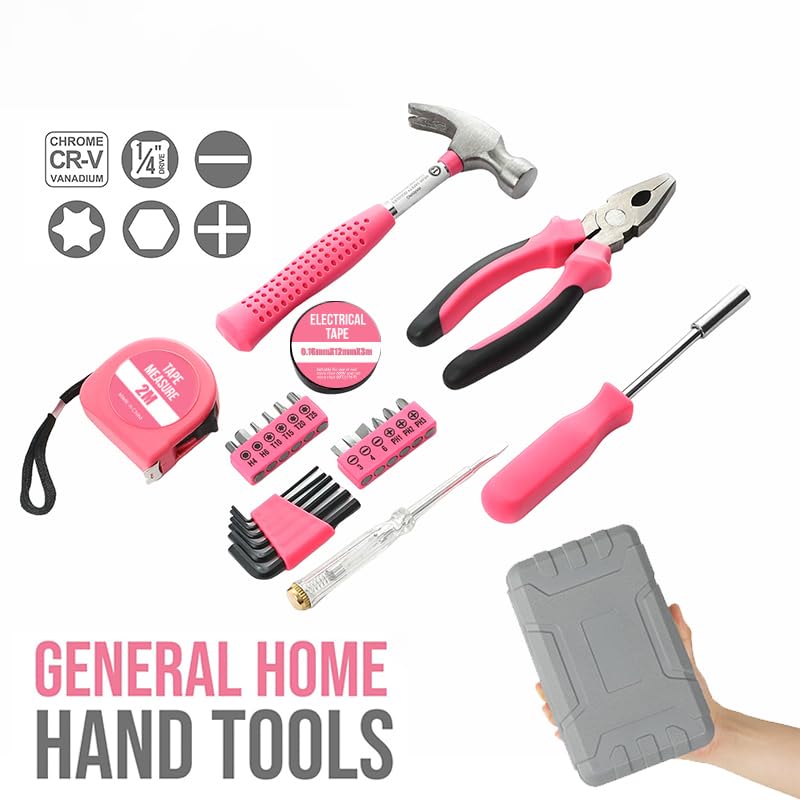 LIRFIX pink gift-ready tool kit ideal for beginners.