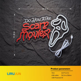 Bright glow from LIRUJUN Do You Like Scary Movies ideal for Halloween decoration