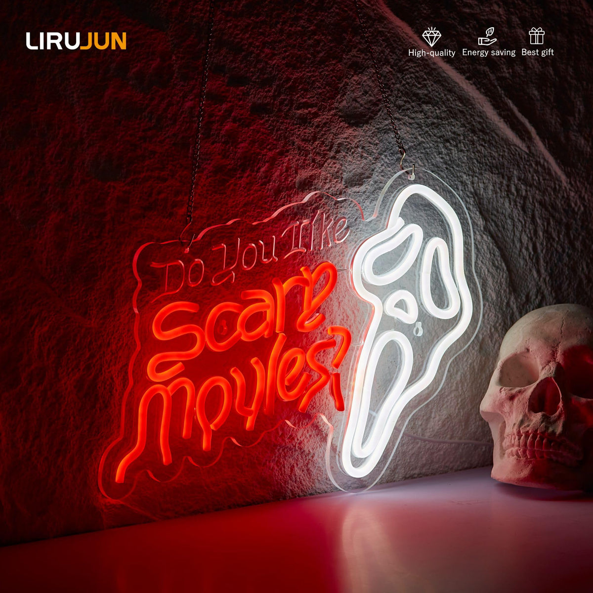 LIRUJUN neon sign powered via USB for convenient placement