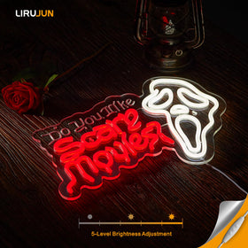 LIRUJUN neon sign ready for wall mounting with hooks