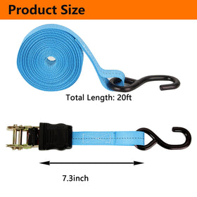 LISHINE 20-foot tie-down strap product shot for versatile cargo